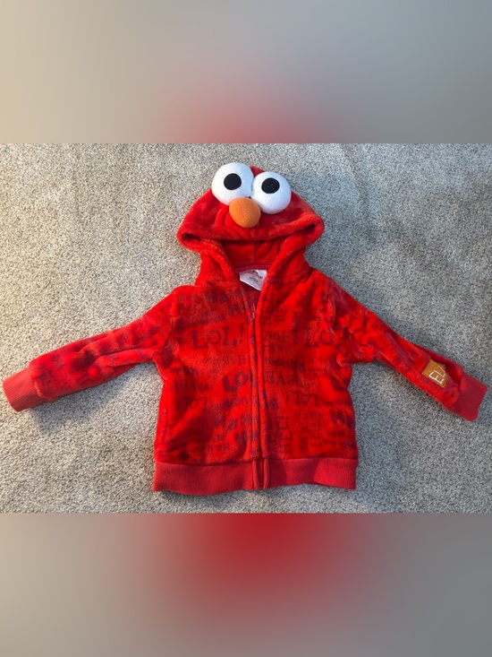 Sesame Street Other - Sesame Place Toddler Elmo Plush Hoodie 2T Sesame Street
